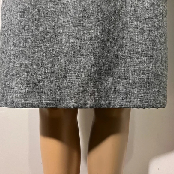 Claudio Nucci,11/12,sleeveless gray tweed print lined rear zip/vent sheath dress - Picture 6 of 12